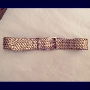 Michael Kors Gold Woven Belt